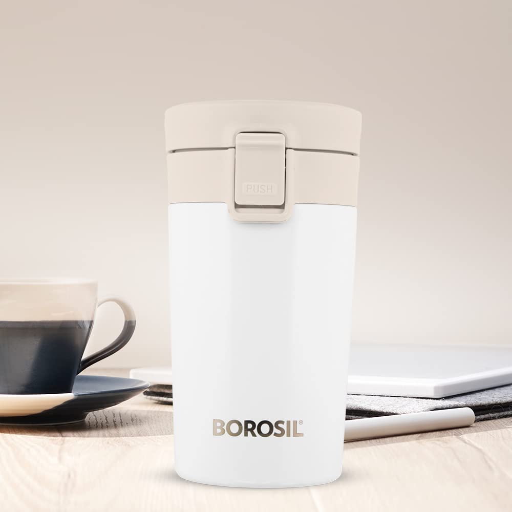 Vacuum insulated Hydra Coffeemate stainless Steel travel mug Leak Proof