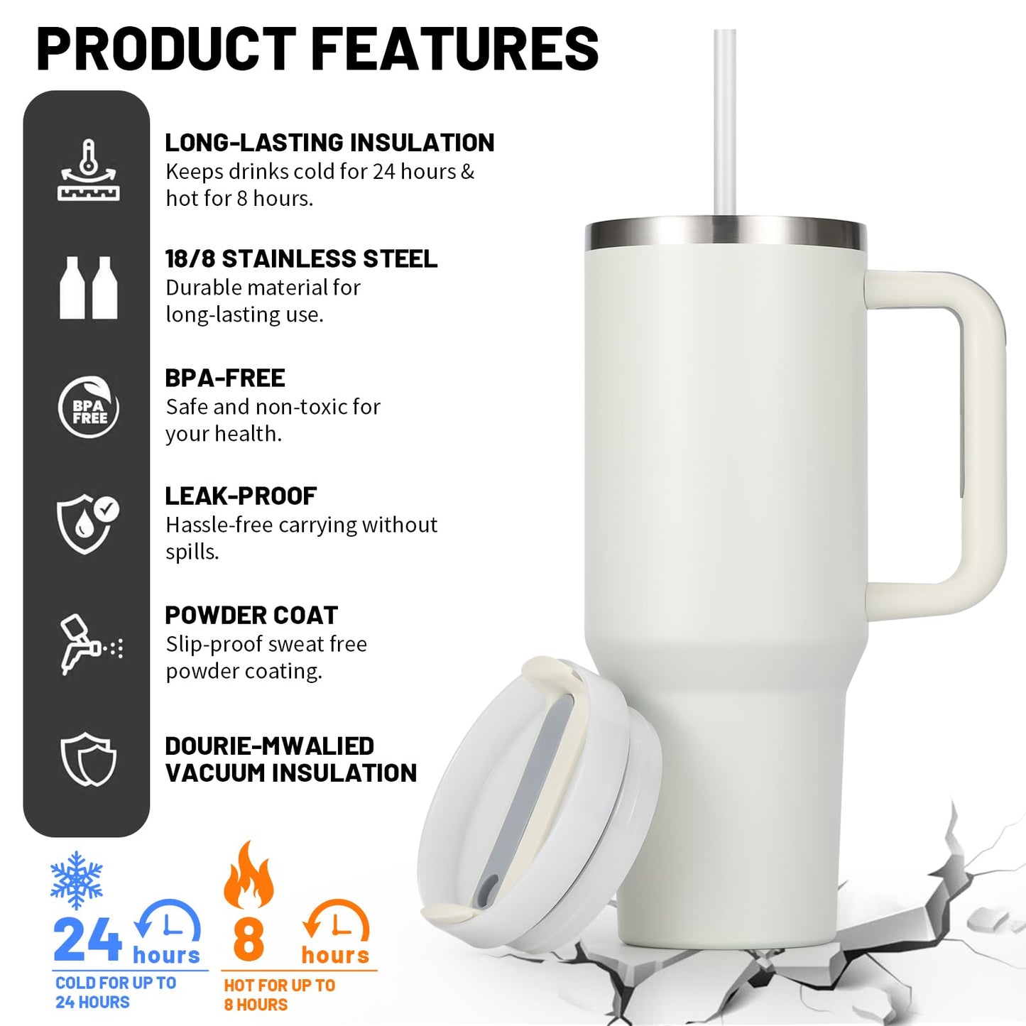 TUMBLER Stainless Steel-LEAK PROOF|1.2 LITER