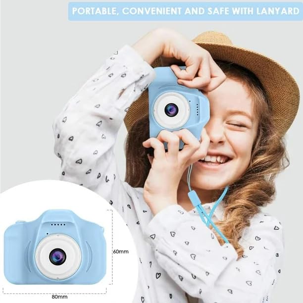 Mini Camera Toy with 2-Inch Screen & USB Rechargeable