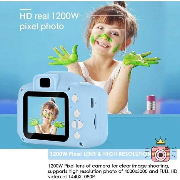 Mini Camera Toy with 2-Inch Screen & USB Rechargeable